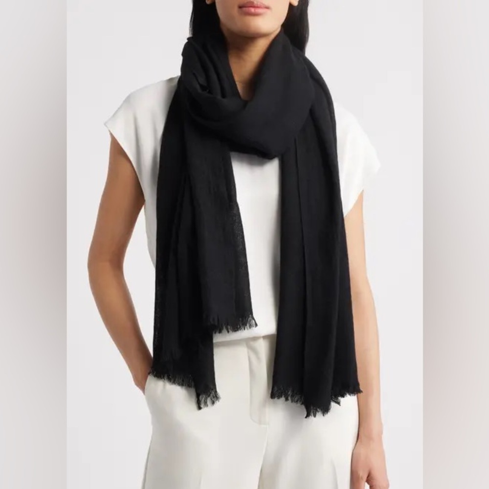 Nordstrom Rack Frayed Blanket Scarf
